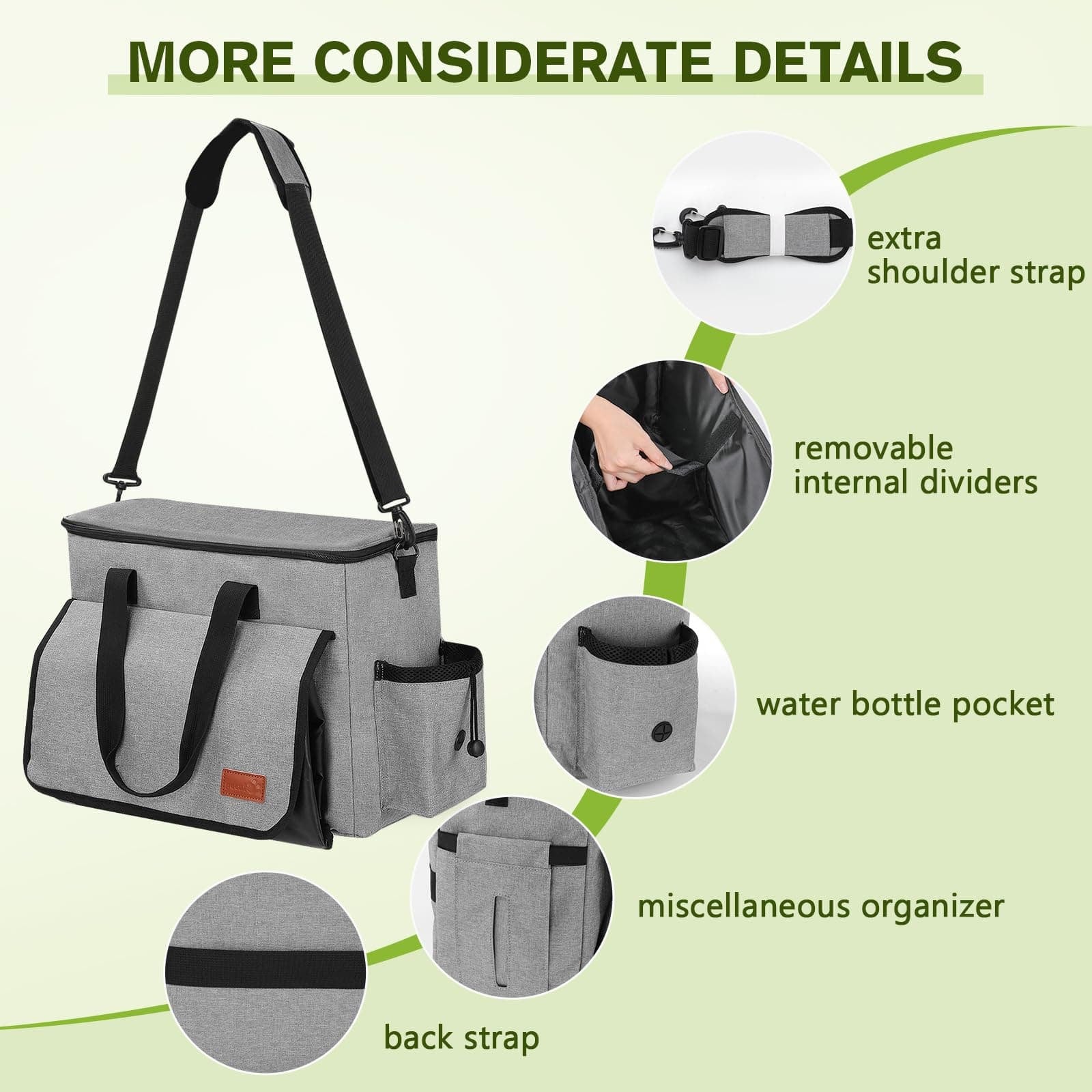 Superidag Dog Travel Bag, Travel Bag for Pets with Picnic Mat